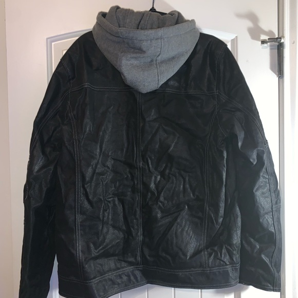 Black Rivet Jackets & Coats Black Rivet Mens Leather Jacket In